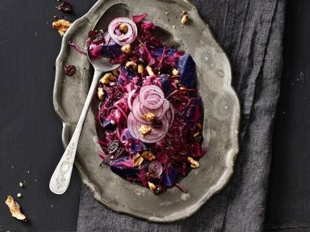 Blauer Kartoffel-Rotkraut-Salat